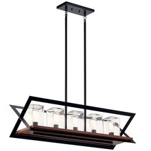 Kichler 49309BK - Morelle™ 38.5&#34; 5 Light Linear Chandelier Black