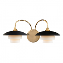 Hudson Valley Orange 1012-AGB - 2 LIGHT WALL SCONCE