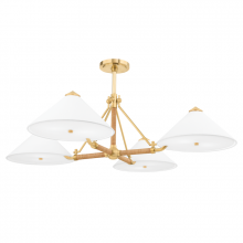 Hudson Valley Orange 1046-AGB - 8 LIGHT CHANDELIER