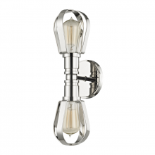 Hudson Valley Orange 1082-PN - 2 LIGHT WALL SCONCE