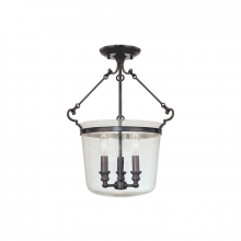 Hudson Valley Orange 130-OB - 3 LIGHT SEMI FLUSH