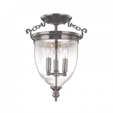 Hudson Valley Orange 140-HN - 3 LIGHT SEMI FLUSH