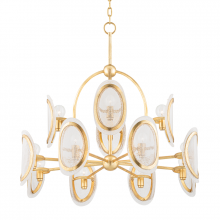 Hudson Valley Orange 1534-VGL - 12 LIGHT CHANDELIER