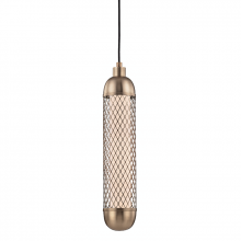 Hudson Valley Orange 1624-AGB - 1 LIGHT PENDANT