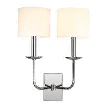 Hudson Valley Orange 1712-PN - 2 LIGHT WALL SCONCE