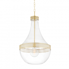 Hudson Valley Orange 1817-AGB - 1 LIGHT PENDANT