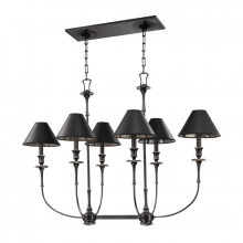 Hudson Valley Orange 1868-OB - 6 LIGHT ISLAND CHANDELIER