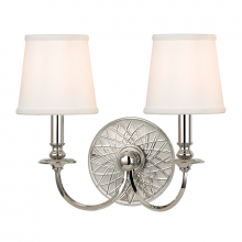Hudson Valley Orange 1882-PN - 2 LIGHT WALL SCONCE