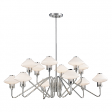 Hudson Valley Orange 2012-PN - 12 LIGHT CHANDELIER