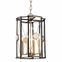 Hudson Valley Orange 2213-AGB - 4 LIGHT PENDANT