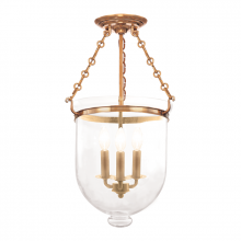 Hudson Valley Orange 253-AGB-C1 - 3 LIGHT SEMI FLUSH