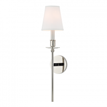 Hudson Valley Orange 261-PN-WS - 1 LIGHT WALL SCONCE w/WHITE SHADE