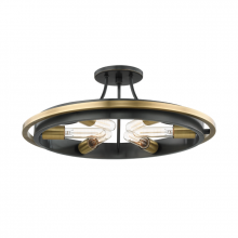 Hudson Valley Orange 2721-AOB - 6 LIGHT FLUSH MOUNT