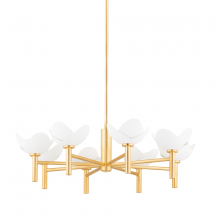 Hudson Valley Orange 3034-GL/WP - 8 LIGHT CHANDELIER