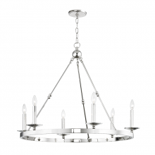 Hudson Valley Orange 3206-PN - 6 LIGHT CHANDELIER