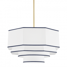 Hudson Valley Orange 3226-AGB - 4 LIGHT LARGE PENDANT