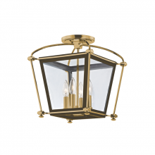 Hudson Valley Orange 3610-AGB - 4 LIGHT SEMI FLUSH