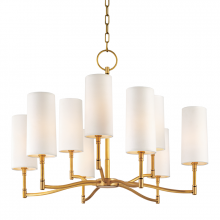 Hudson Valley Orange 369-AGB - 9 LIGHT CHANDELIER