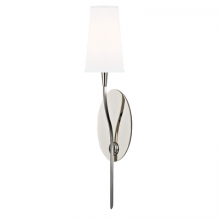 Hudson Valley Orange 3711-PN-WS - 1 LIGHT WALL SCONCE w/WHITE SHADE