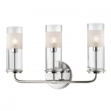 Hudson Valley Orange 3903-PN - 3 LIGHT WALL SCONCE