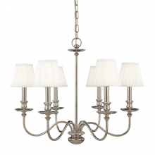 Hudson Valley Orange 4036-PN - 6 LIGHT CHANDELIER