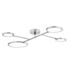 Hudson Valley Orange 4104-PN - 4 LIGHT LED FLUSH MOUNT