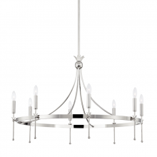 Hudson Valley Orange 4338-PN - 8 LIGHT CHANDELIER