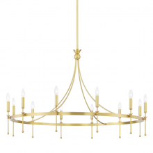 Hudson Valley Orange 4351-AGB - 12 LIGHT CHANDELIER