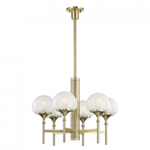 Hudson Valley Orange 4427-AGB - 6 LIGHT CHANDELIER