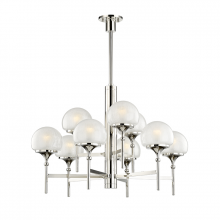 Hudson Valley Orange 4436-PN - 9 LIGHT CHANDELIER