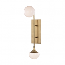 Hudson Valley Orange 4700-AGB - 2 LIGHT WALL SCONCE