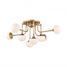 Hudson Valley Orange 4708-AGB - 8 LIGHT SEMI FLUSH
