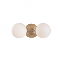 Hudson Valley Orange 4742-AGB - 2 LIGHT BATH BRACKET