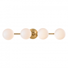 Hudson Valley Orange 4744-AGB - 4 LIGHT BATH BRACKET