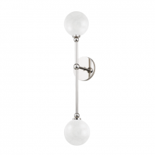 Hudson Valley Orange 4802-PN - 2 LIGHT WALL SCONCE