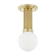 Hudson Valley Orange 5106-AGB - 1 LIGHT SEMI FLUSH