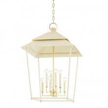 Hudson Valley Orange 5138-AGB/SSD - 8 LIGHT LANTERN