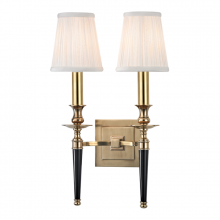 Hudson Valley Orange 5222-AGB - 2 LIGHT WALL SCONCE