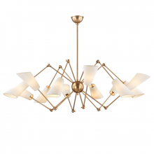 Hudson Valley Orange 5312-AGB - 12 LIGHT CHANDELIER