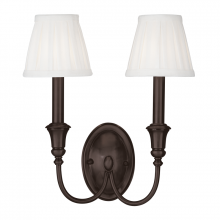 Hudson Valley Orange 6112-OB - 2 LIGHT WALL SCONCE
