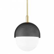 Hudson Valley Orange 6114-AGB/BK - 1 LIGHT MEDIUM PENDANT