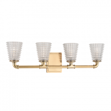 Hudson Valley Orange 6224-AGB - 4 LIGHT BATH BRACKET