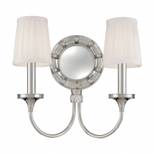Hudson Valley Orange 632-PN - 2 LIGHT MIRRORED WALL SCONCE