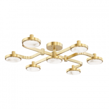 Hudson Valley Orange 6332-AGB - 6 LIGHT SEMI FLUSH