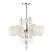 Hudson Valley Orange 6427-PN - 6 LIGHT CHANDELIER