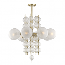 Hudson Valley Orange 6433-AGB - 8 LIGHT CHANDELIER