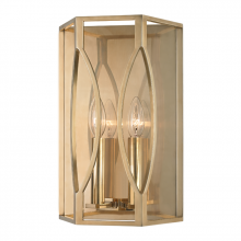 Hudson Valley Orange 6502-AGB - 2 LIGHT WALL SCONCE