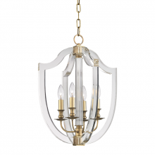 Hudson Valley Orange 6516-AGB - 4 LIGHT PENDANT