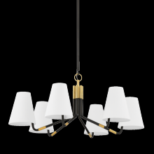 Hudson Valley Orange 6632-AGB/DB - 6 LIGHT CHANDELIER