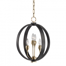 Hudson Valley Orange 6716-AOB - 4 LIGHT CHANDELIER